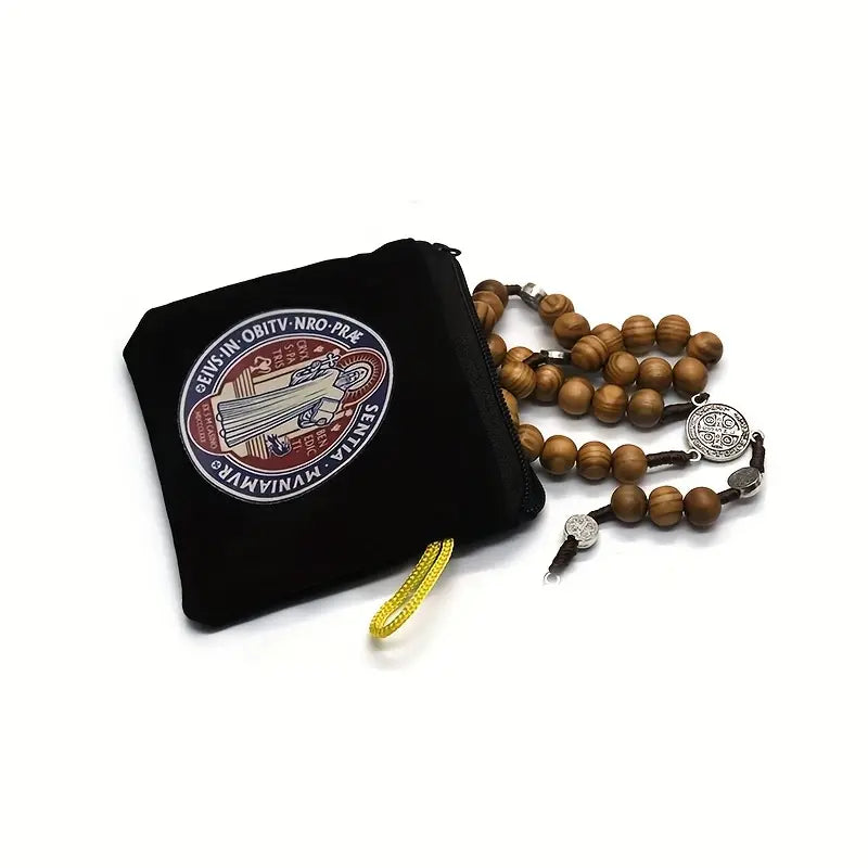 ST BENEDICT ROSARY PURSE