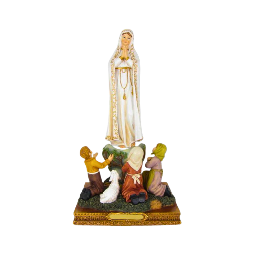 OUR LADY OF FATIMA WITH CHILDREN STATUE (30CM)