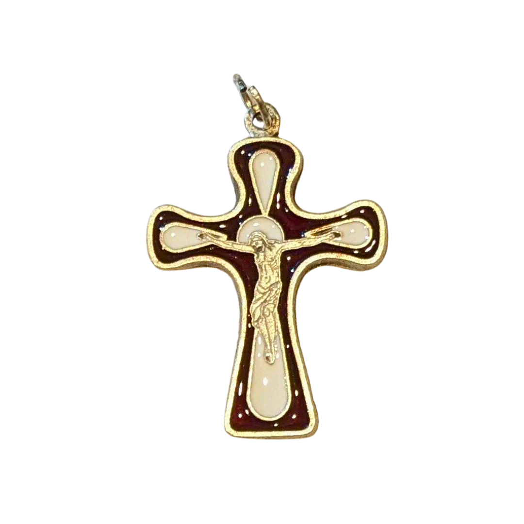 CRUCIFIX ENAMEL METAL