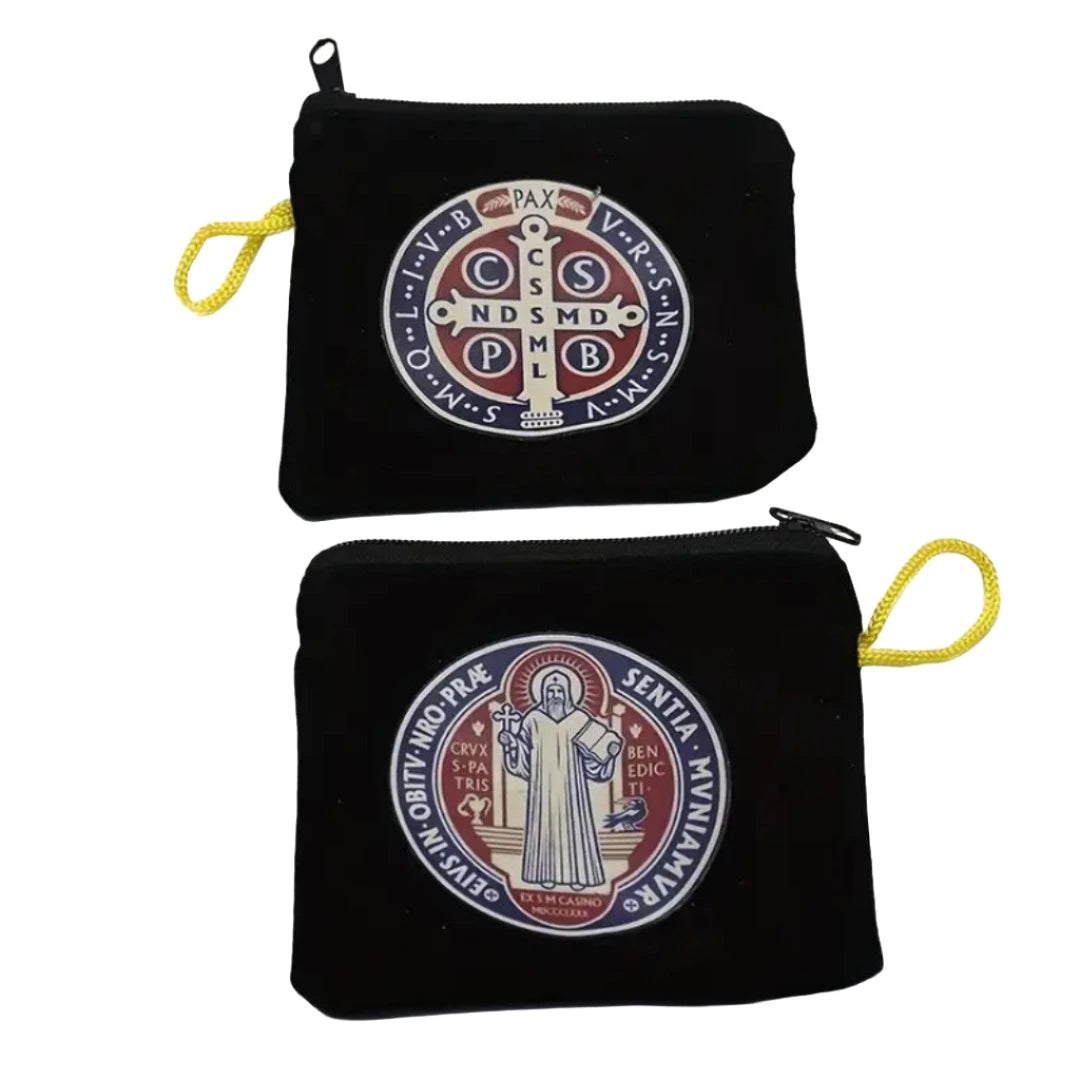 ST BENEDICT ROSARY PURSE