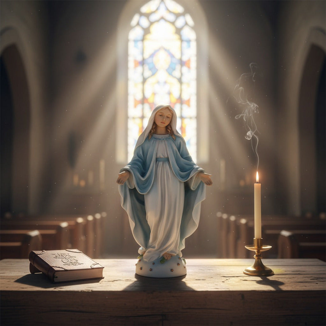 OUR LADY MIRACULOUS STATUE 20.5CM