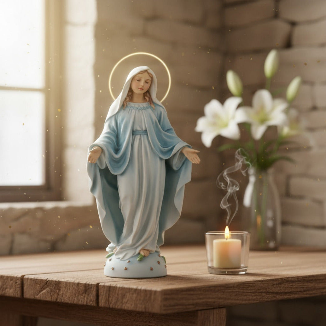 OUR LADY MIRACULOUS STATUE 20.5CM