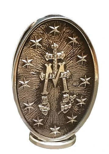 LARGE STRONG CORD ROSARY WITH OUR LADY MEDIATRIX OF ALL GRACES THEME