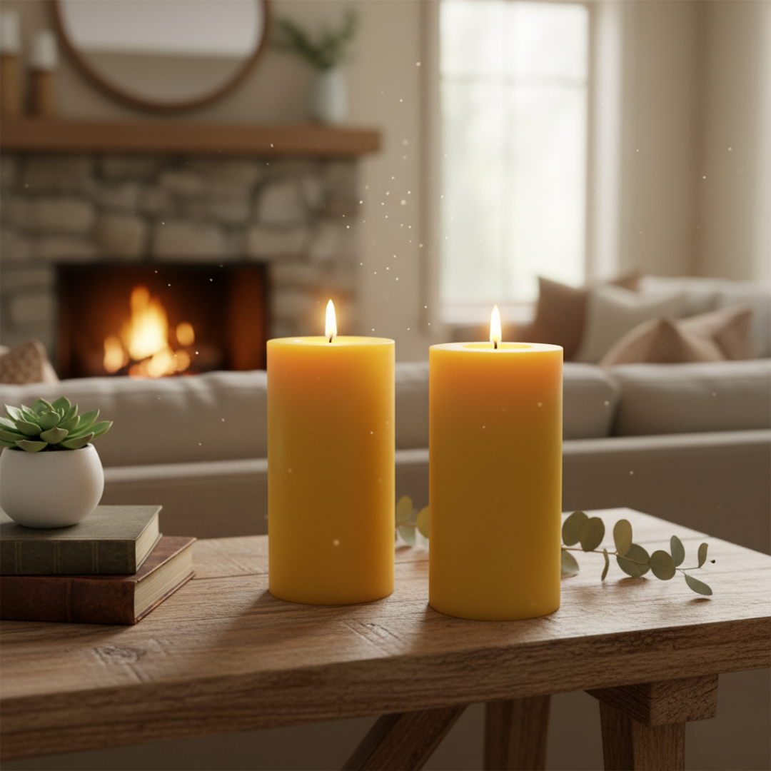 BEESWAX CANDLE 10CM