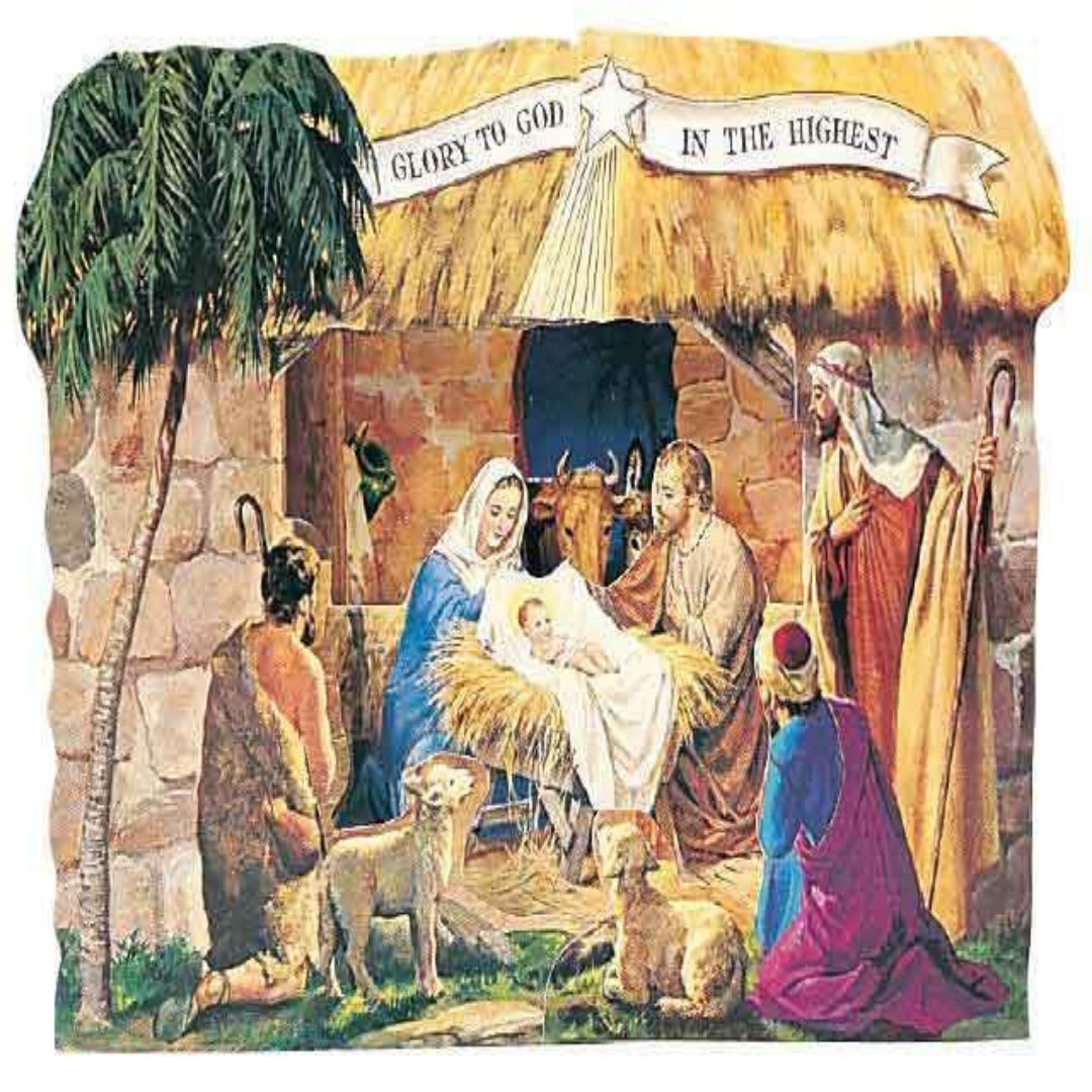 NATIVITY 3D PAPER POP OUT NATIVITY SET