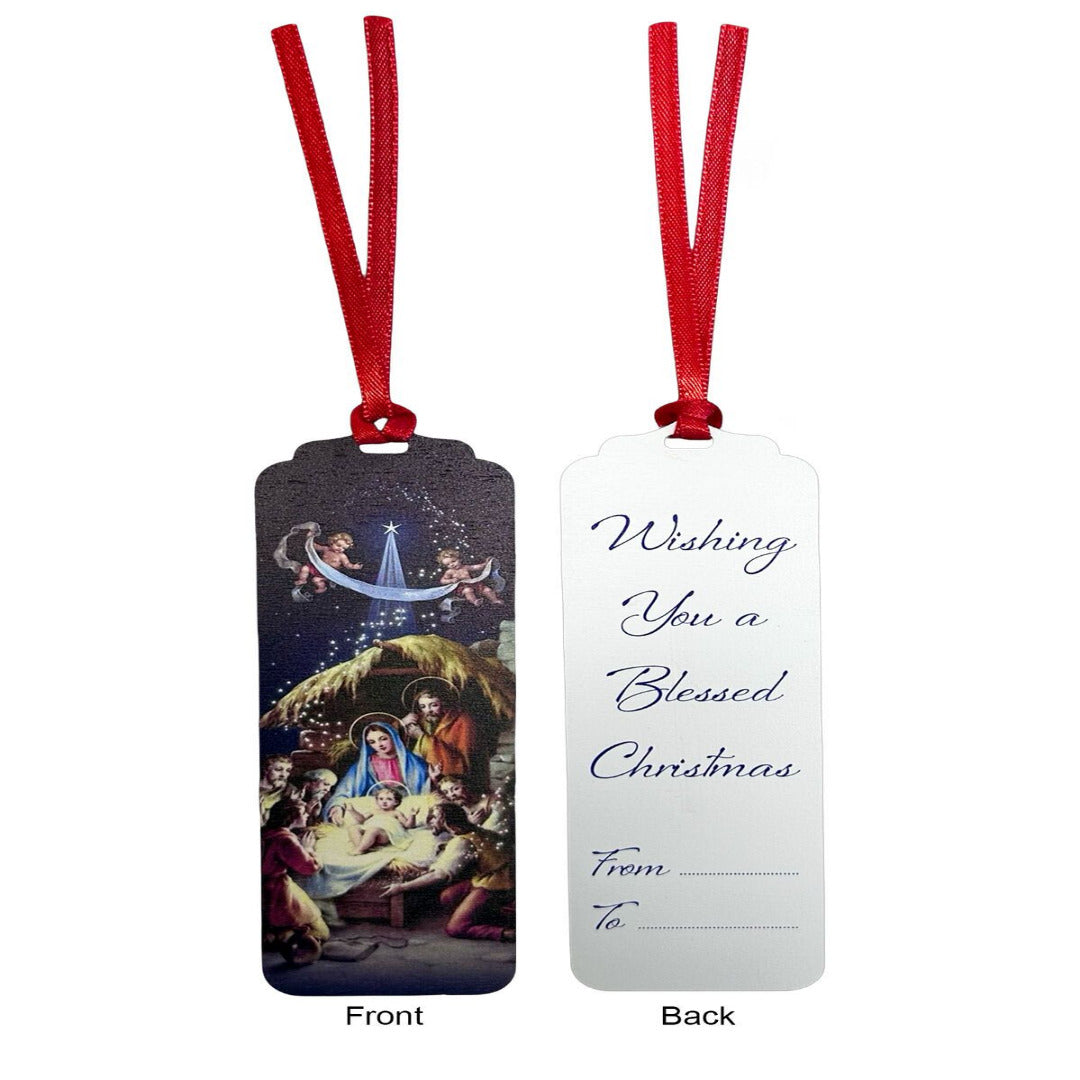 CHRISTMAS WOODEN GIFT TAG - NATIVITY