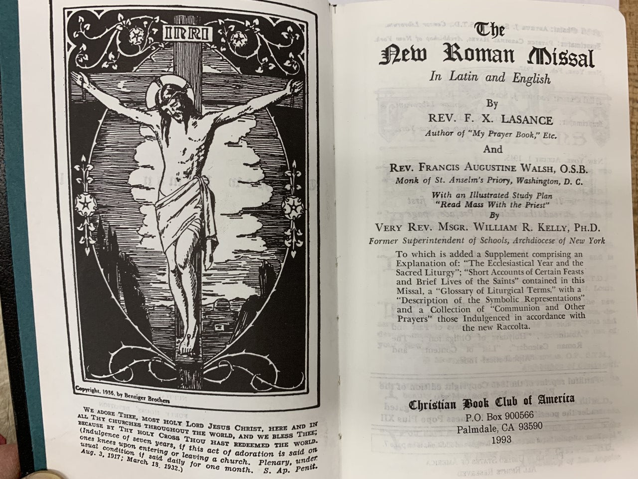 THE NEW ROMAN MISSAL FATHER LASANCE