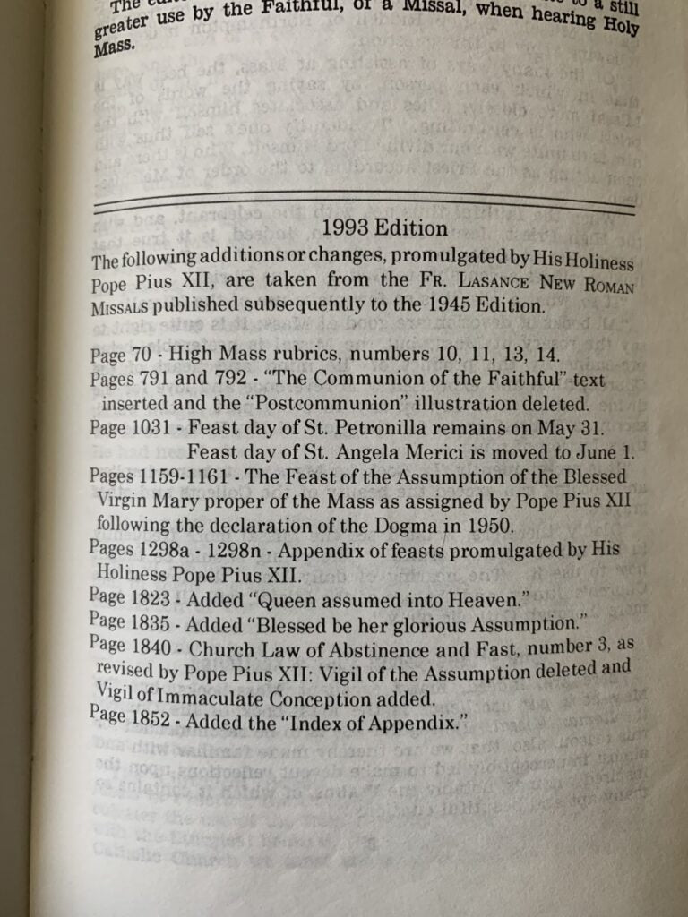 THE NEW ROMAN MISSAL FATHER LASANCE