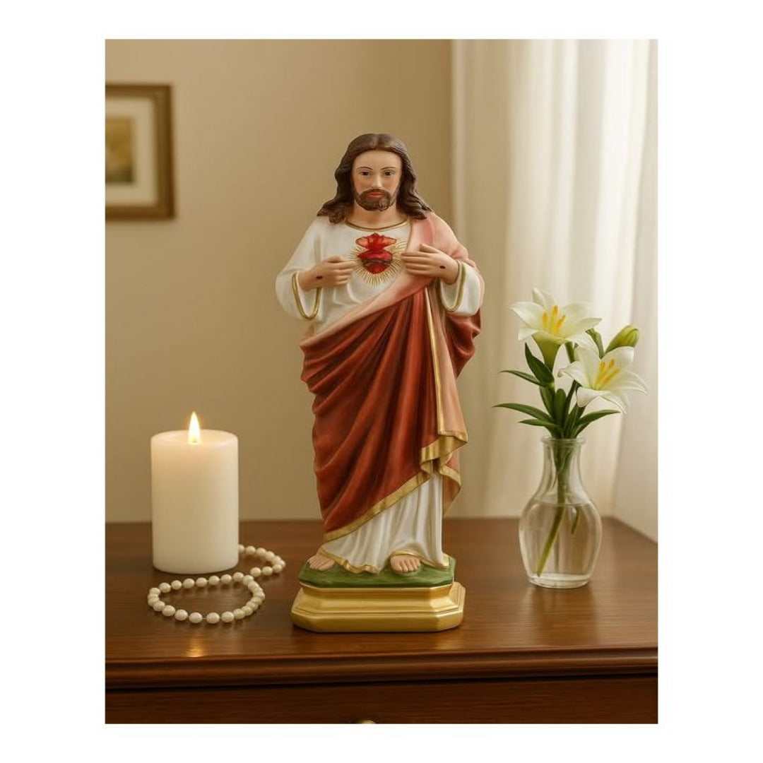 SACRED HEART OF JESUS STATUE 30CM