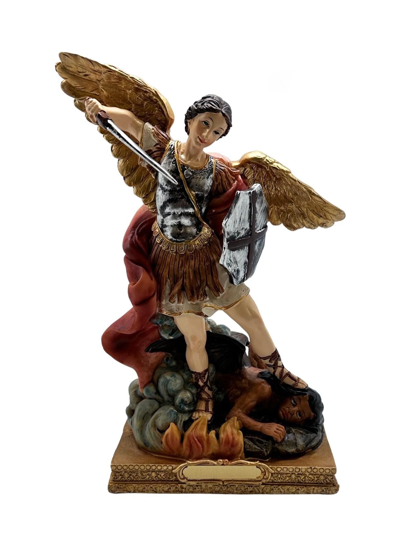 ST MICHAEL THE ARCHANGEL STATUE 20CM