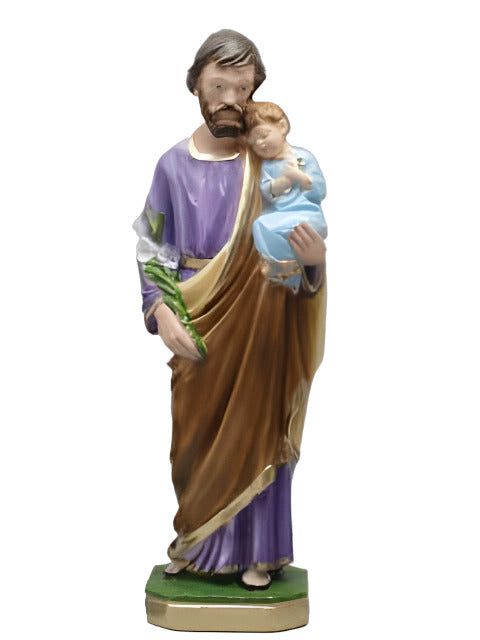 ST. JOSEPH STATUE IN TRADITIONAL PLASTER 30CM