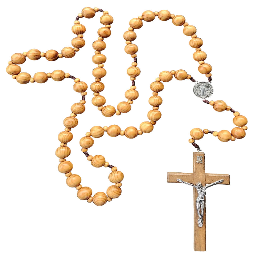 WALL ROSARY IN WOOD BEADS