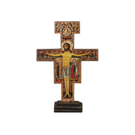 SAN DAMIANO CRUCIFIX WITH STAND