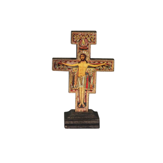 SAN DAMIANO CRUCIFIX WITH STAND