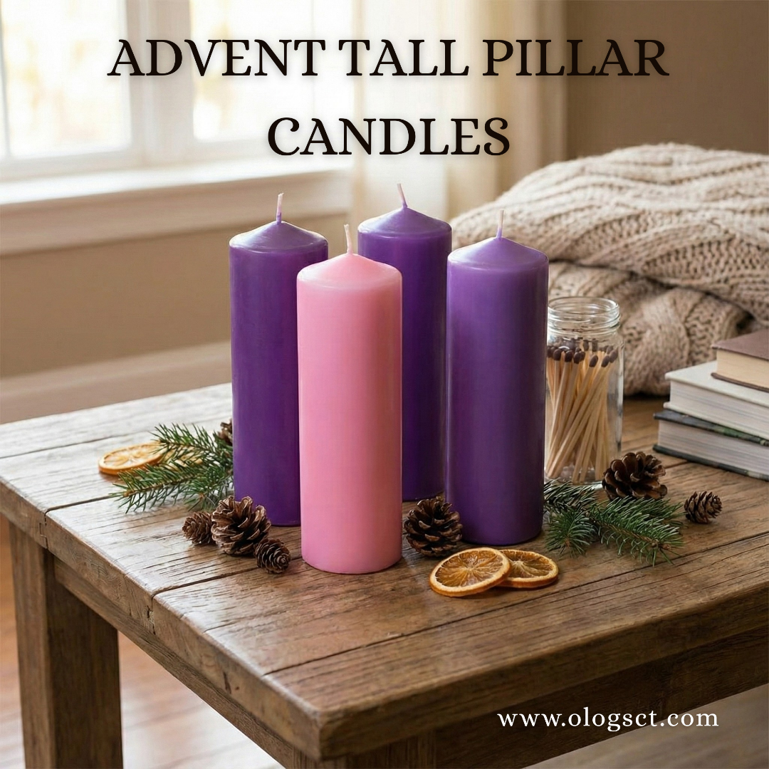 ADVENT TALL PILLAR CANDLES