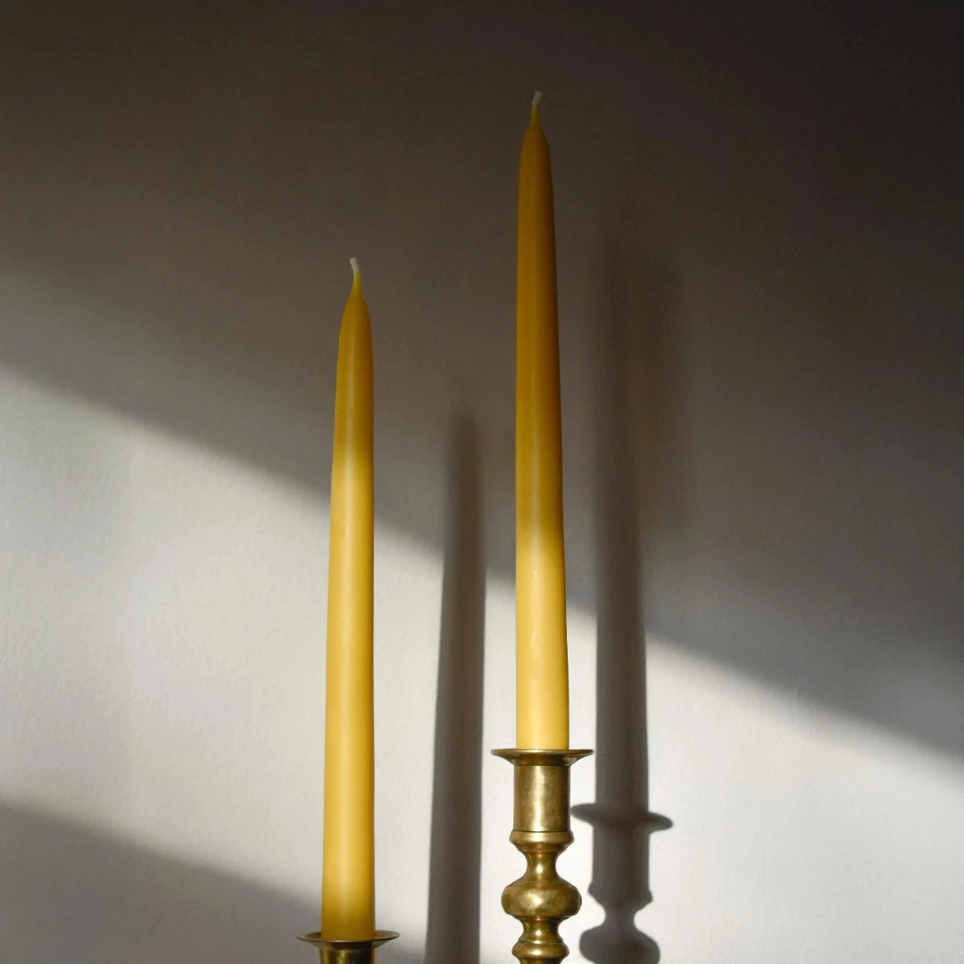 BEESWAX TAPER CANDLE