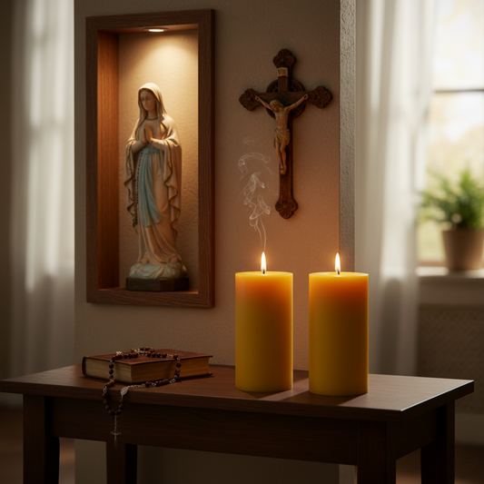 BEESWAX CANDLE 10CM