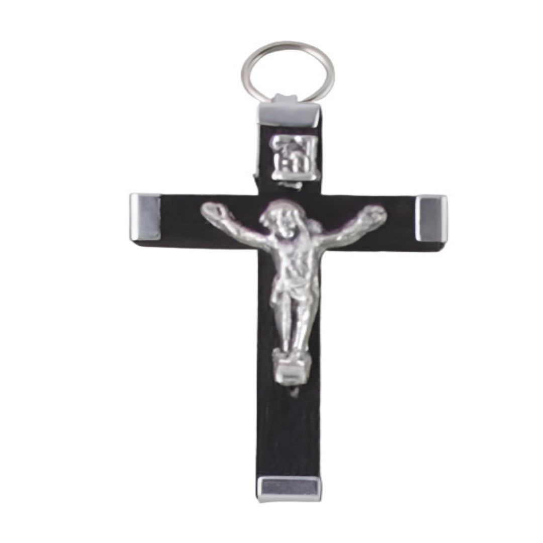 BLACK WOOD CRUCIFIX