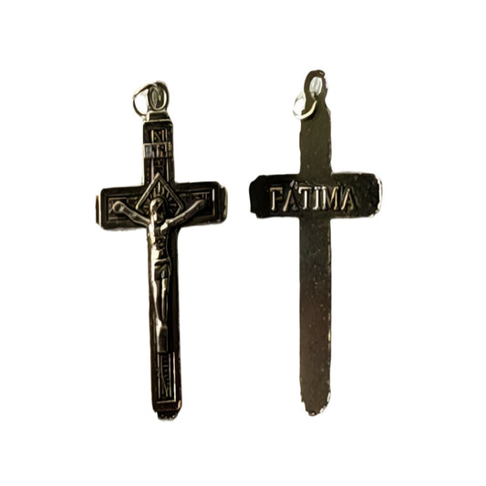 FATIMA CRUCIFIX SILVER METAL Medium