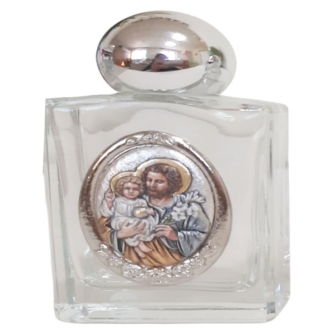 HOLY WATER BOTTLE GLASS – ST. JOSEPH