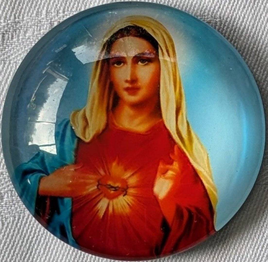 IMMACULATE HEART OF MARY GLASS MAGNET