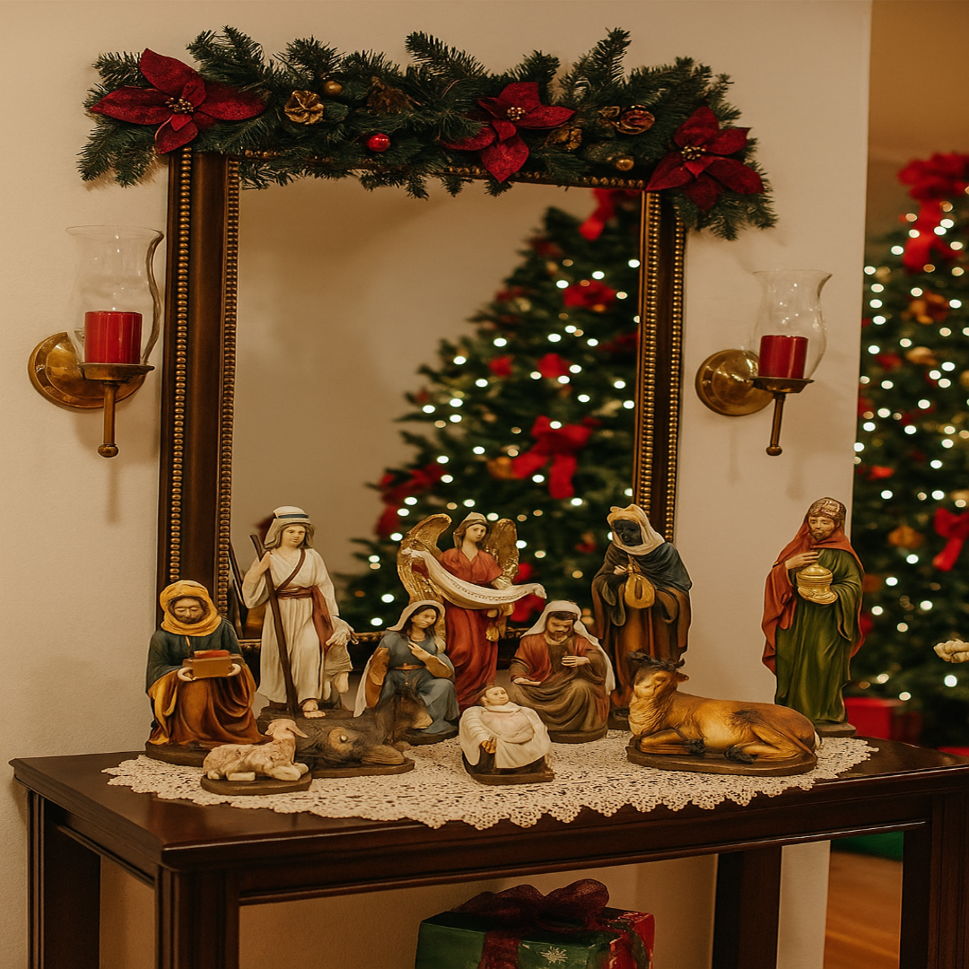 NATIVITY SET RESIN - 11 PCS - 250MM