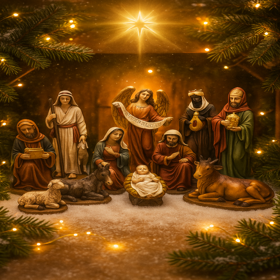 NATIVITY SET RESIN - 11 PCS - 250MM