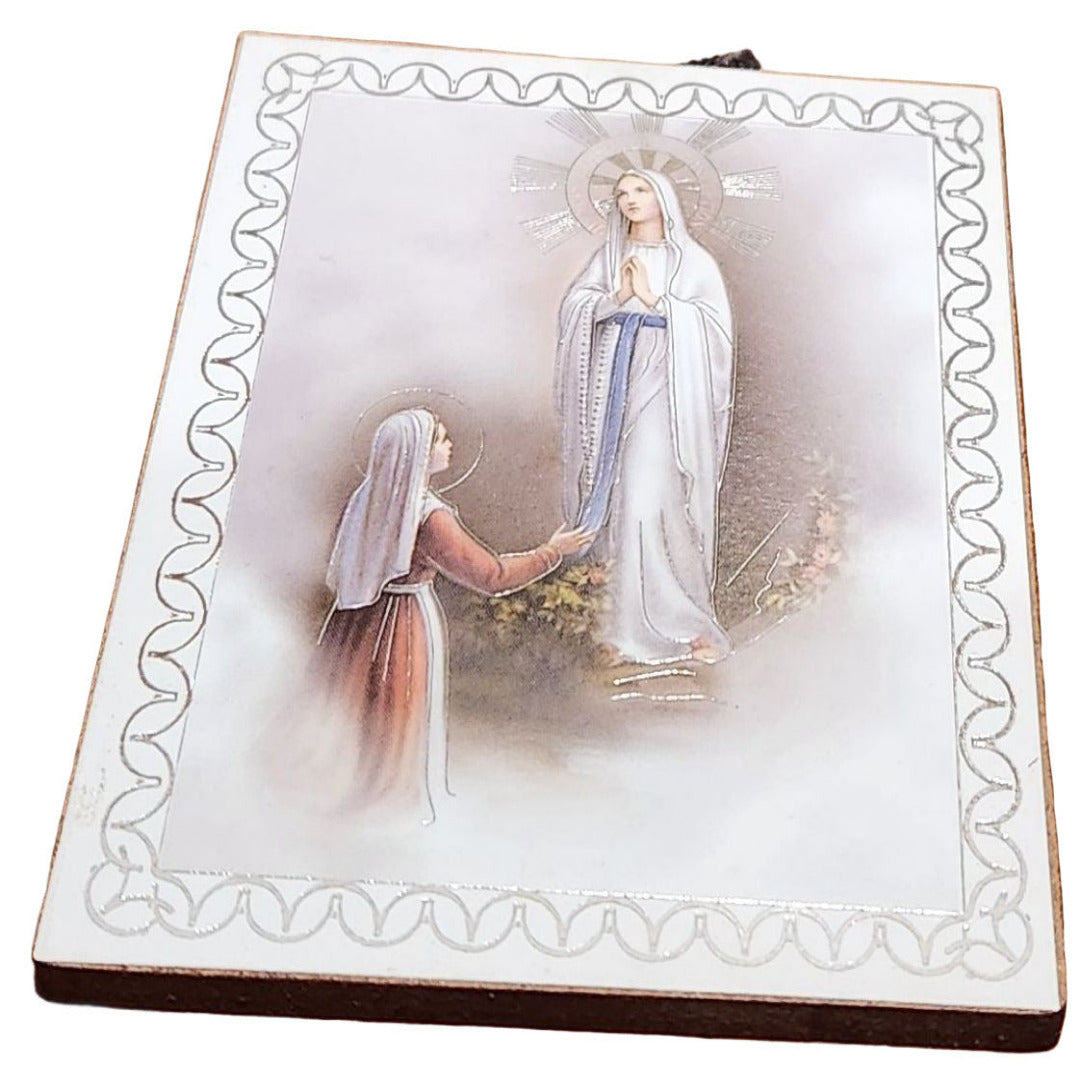 OUR LADY OF LOURDES PLAQUE