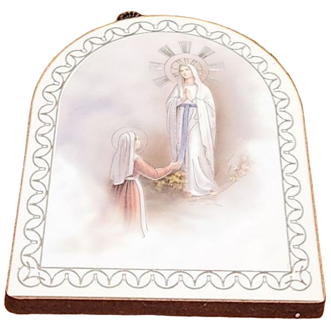 OUR LADY OF LOURDES PLAQUE