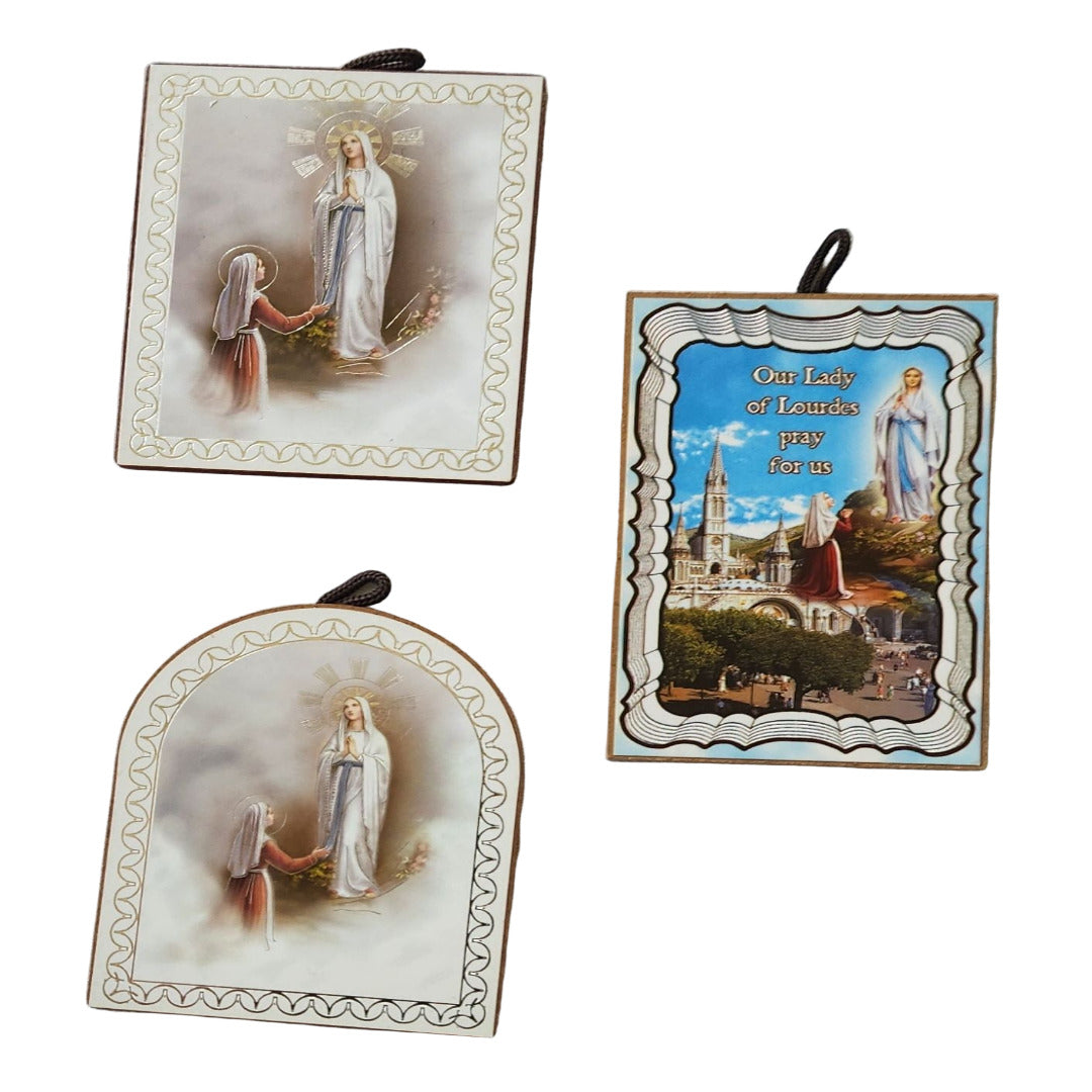 OUR LADY OF LOURDES PLAQUE