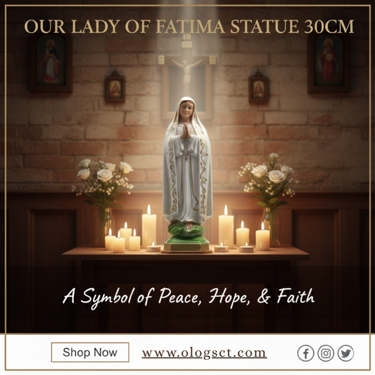OUR LADY OF FATIMA STATUE 30CM