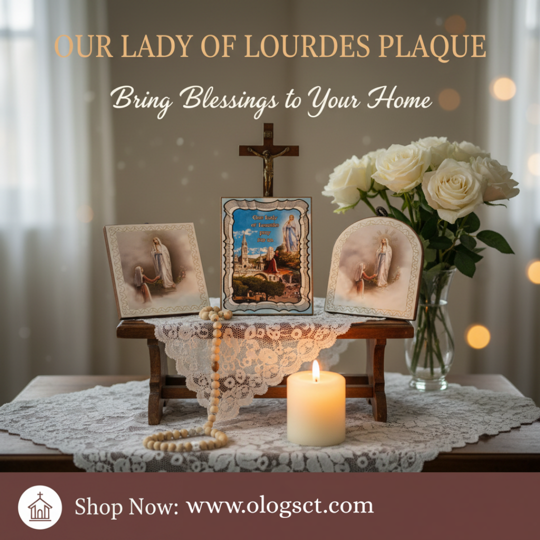 OUR LADY OF LOURDES PLAQUE