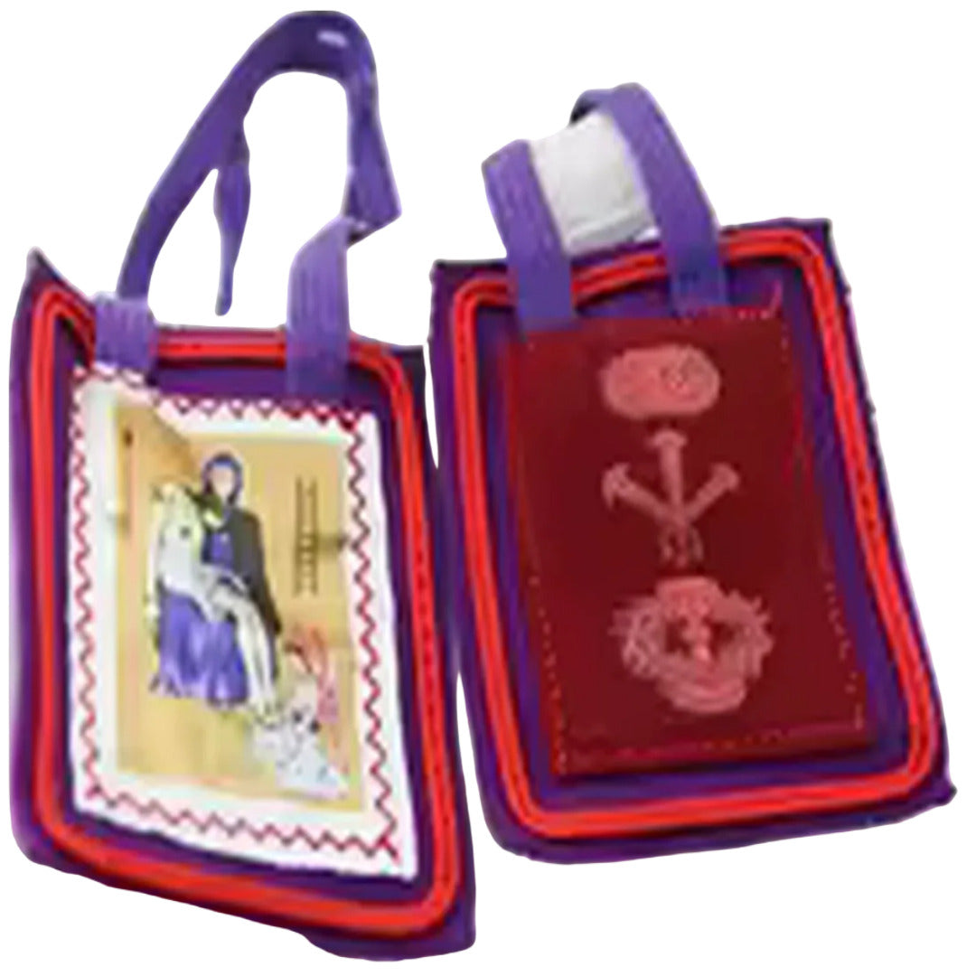 PURPLE SCAPULAR OF BENEDICTION AND PROTECTION  MEDIUM
