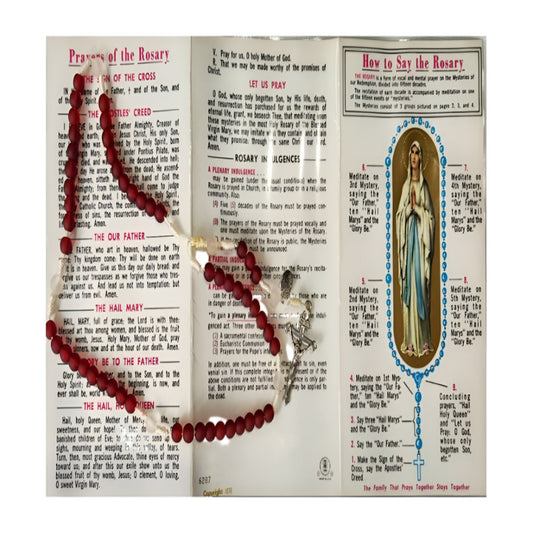 PRAYER CARD - HOW TO SAY THE ROSARY