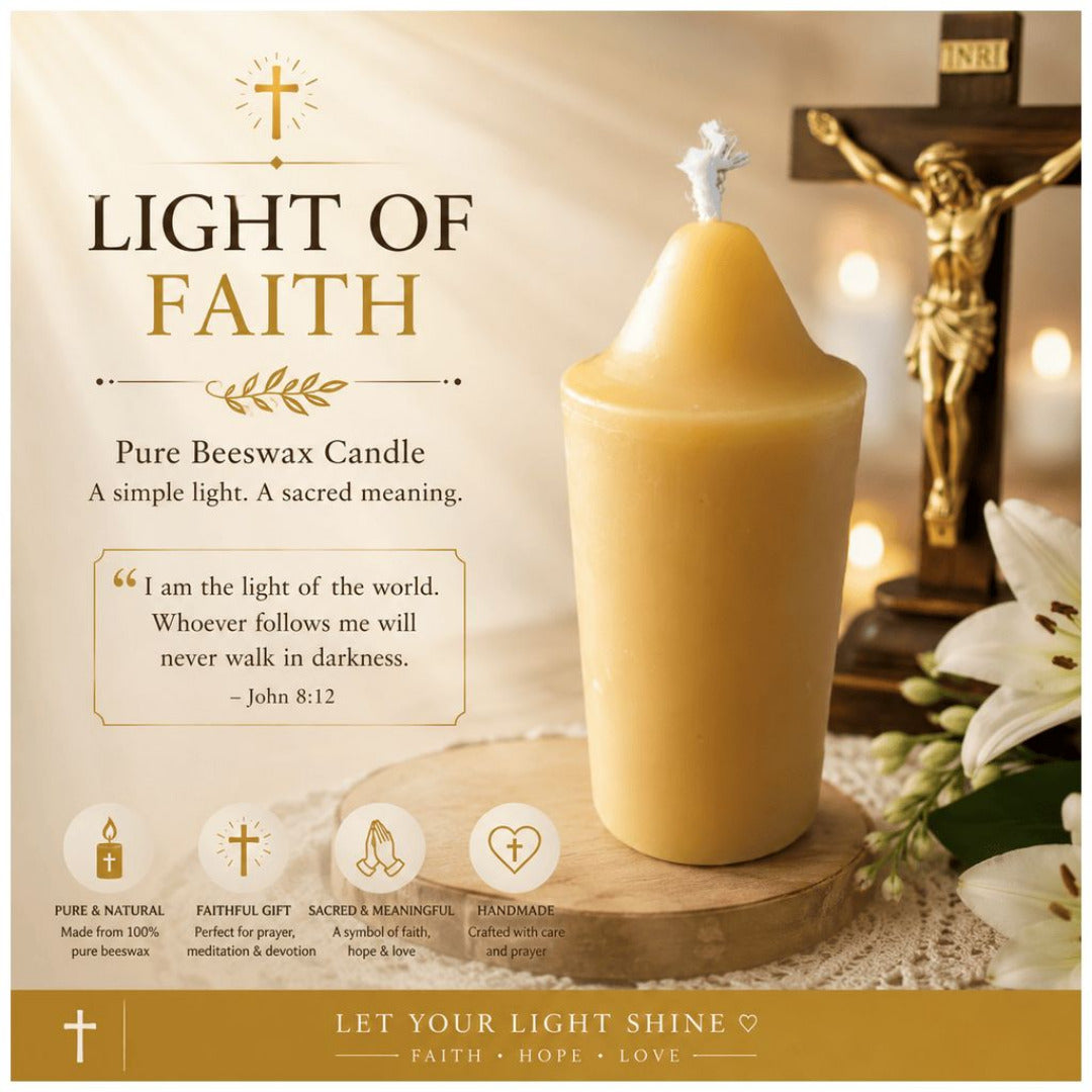 BEESWAX VOTIVE MEDIUM CANDLE