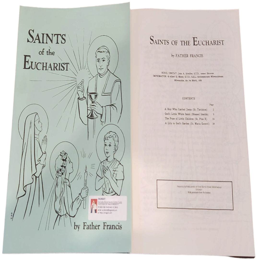 SAINTS OF THE EUCHARIST COLOURING BOOK by FATHER FRANCIS