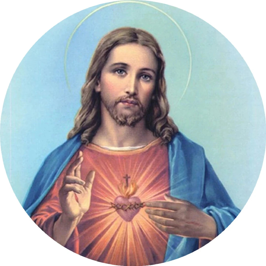 SACRED HEART OF JESUS GLASS MAGNET