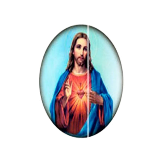 SACRED HEART OF JESUS GLASS MAGNET