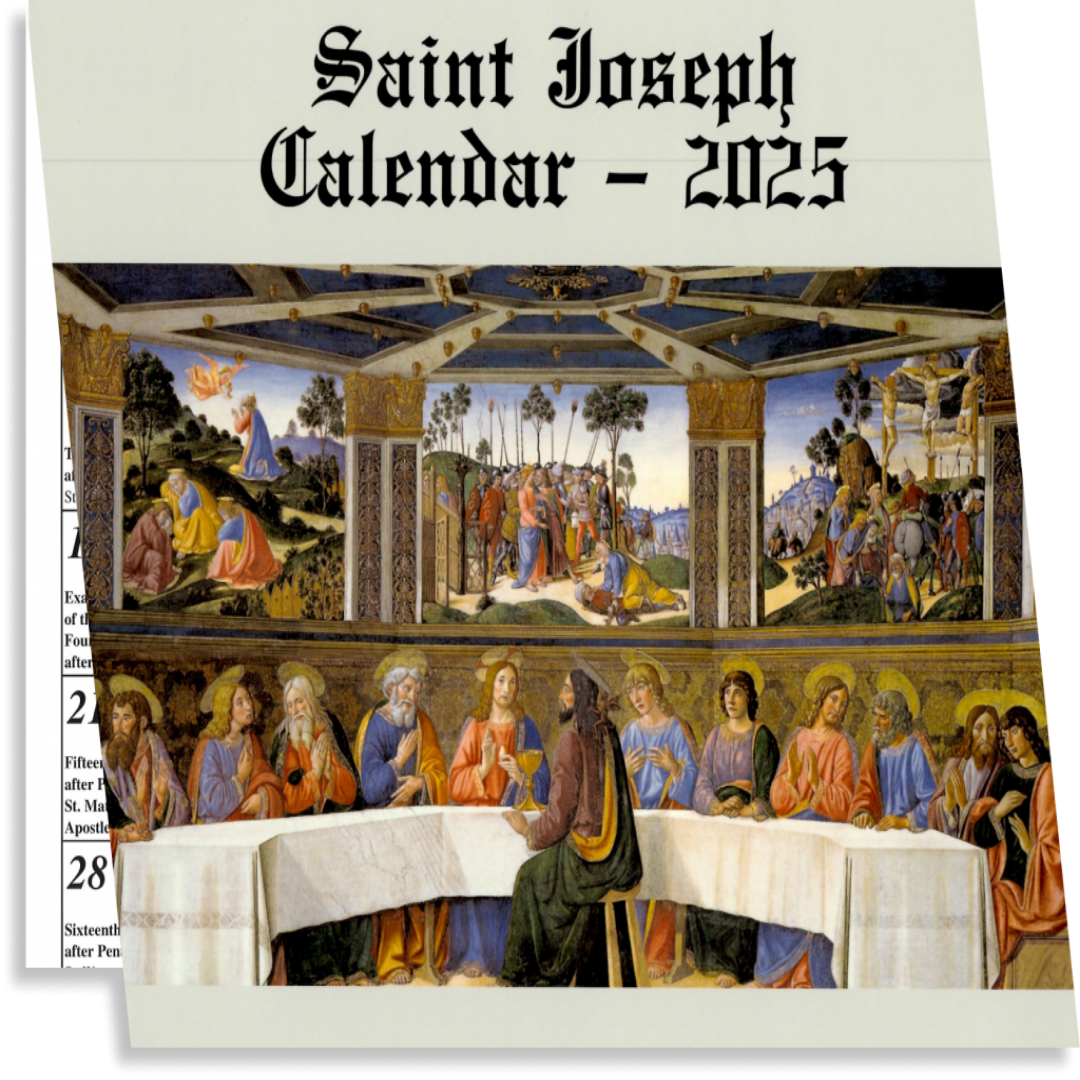 SAINT JOSEPH CATHOLIC CALENDAR 2025