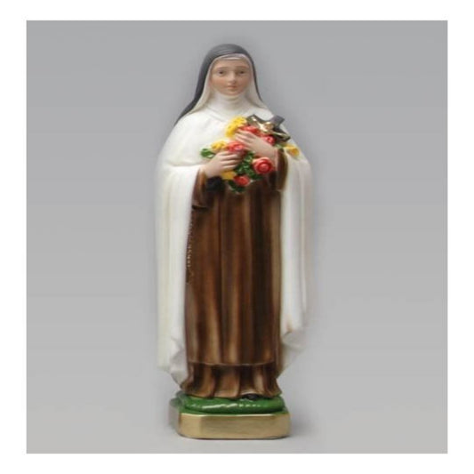 SAINT THERESE OF LISIEUX STATUE PLASTER (30CM)
