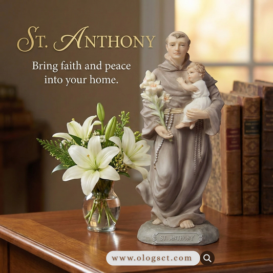 ST ANTHONY STATUE 15CM