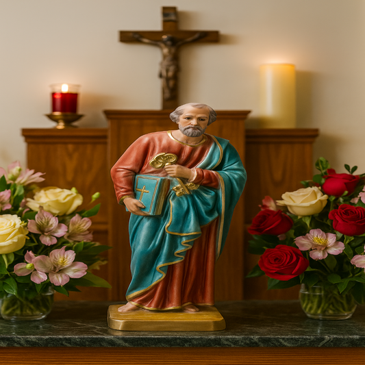ST. PETER STATUE 30CM