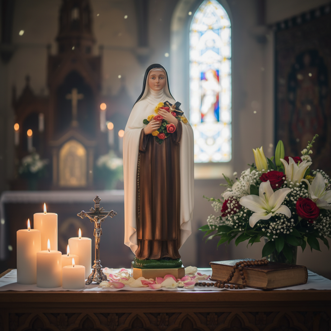 ST THERESE OF LISIEUX STATUE