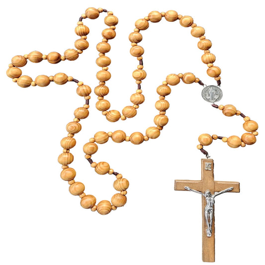WALL ROSARY IN WOOD BEADS