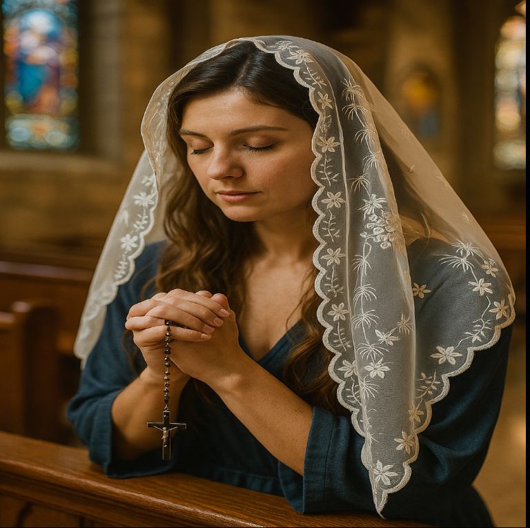 MANTILLA / CHURCH VEIL TRIANGLE 4