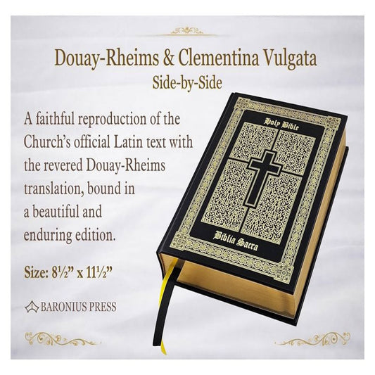 DOUAY-RHEIMS & CLEMENTINA VULGATA BIBLE [SIDE-BY-SIDE]