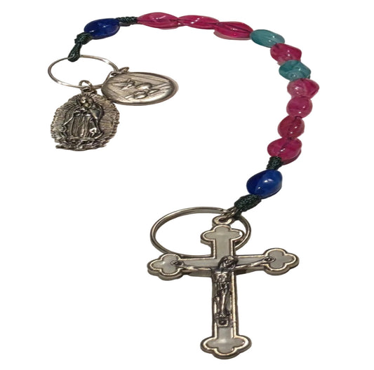 HANDCRAFTED KEY CHAIN / CAR ROSARY PENDANT / DOOR HANGER