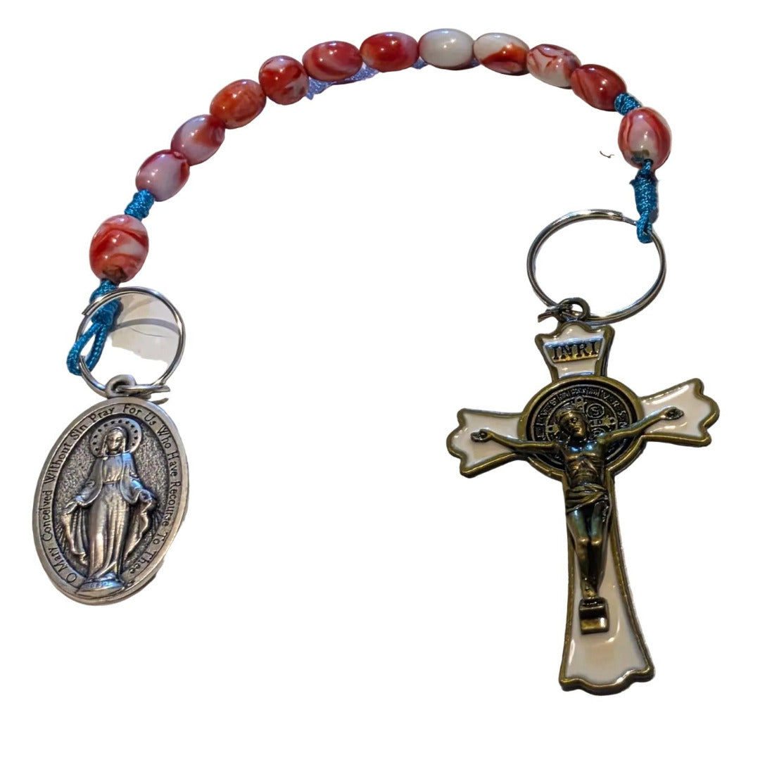 HANDCRAFTED KEY CHAIN / CAR ROSARY PENDANT / DOOR HANGER