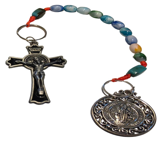 HANDCRAFTED KEY CHAIN / CAR ROSARY PENDANT / DOOR HANGER