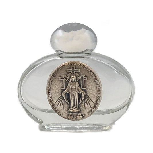 HOLY WATER BOTTLE GLASS MIRACULOUS 3